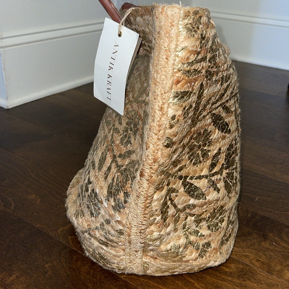 NEW, Antik Kraft Jute tote - Picture 5 of 10